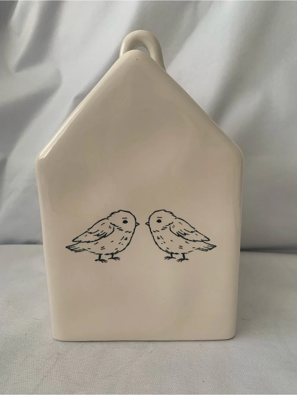 RAE DUNN Artisan Collection By Magenta Ceramic White Bird House 